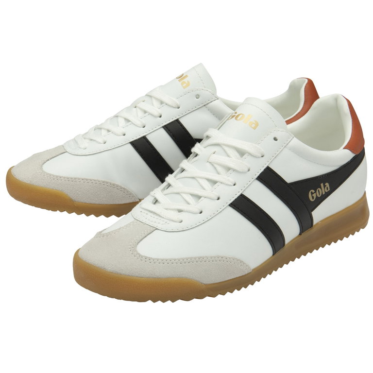 Gola Sneaker Torpedo Leder 2025 weiss/schwarz/orange Herren