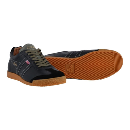 Gola Sneaker Harrier Leder Windsor - Made in England - schwarz Herren