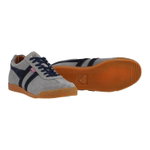 Gola Sneaker Harrier Suede-Leder Knightsbridge - Made in England - hellgrau/navyblau Herren