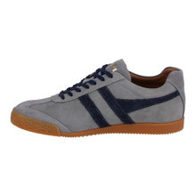 Gola Sneaker Harrier Suede-Leder Knightsbridge - Wyprodukowano w Anglii - jasnoszary/granatowy Mężczyźni