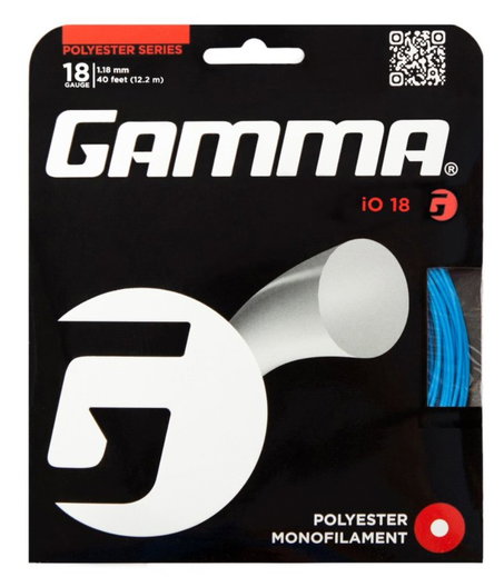 Gamma Tennissaite iO (Haltbarkeit+Power) blau 12m Set