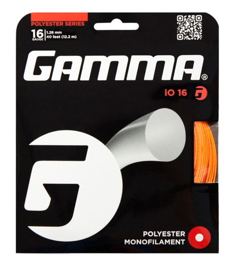 Gamma Tennis String iO (Durability+Power) orange 12m Set