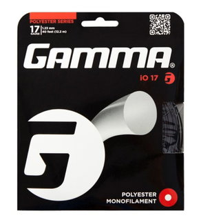 Gamma Sznur tenisowy iO (Trwałość+Moc) czarny 12m Zestaw