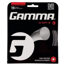 Gamma Tennissaite iO Soft (Haltbarkeit+Touch) grau 12m Set