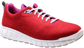 Ganter Sneaker Evo Merinowolle (Merino-Walkloden für guten Klimakomfort) rot/pink Damen