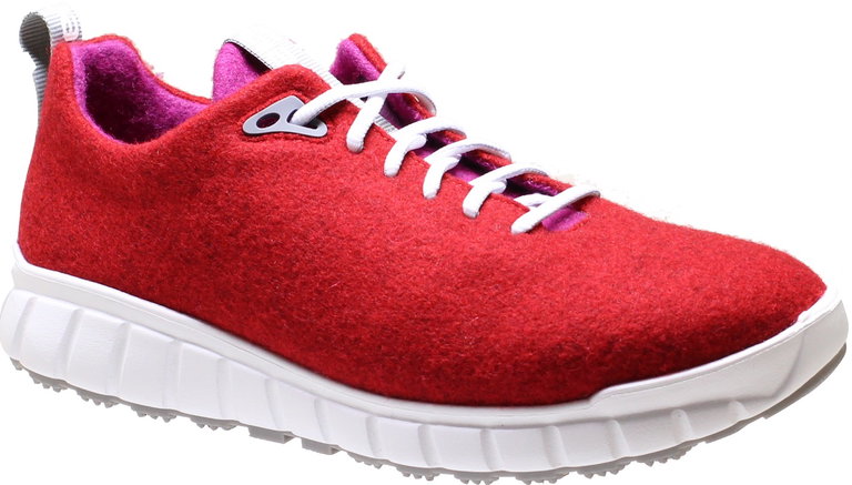 Ganter Sneaker Evo Merinowolle (Merino-Walkloden für guten Klimakomfort) rot/pink Damen