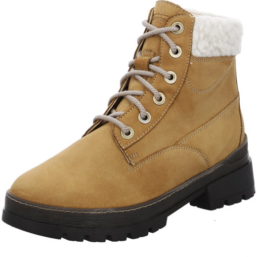 Ganter Winter Boots Gela Leather/Merino Wool Nougat Brown Women