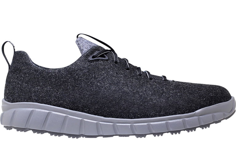 Ganter Sneaker Evo Merinowolle (Merino-Walkloden für guten Klimakomfort) schwarz/anthrazit Herren