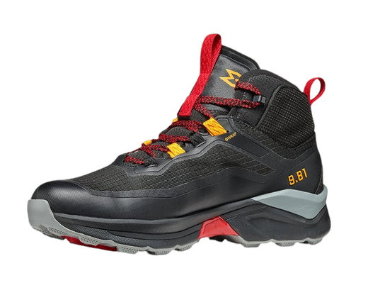 Garmont Trekking Hiking Shoes 9.81 Engage Mid GTX (Speed Hiking, waterproof) black/orange Men's