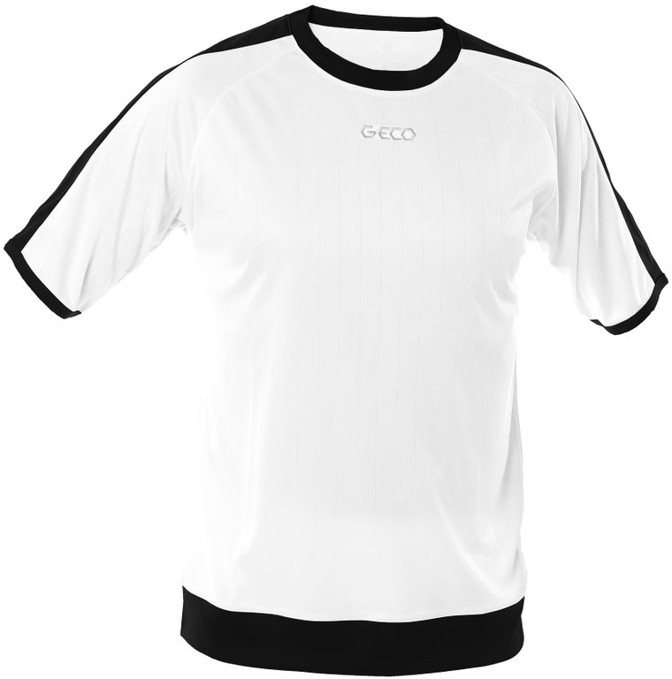 GECO Sport-Tshirt Notos (100% Polyester) weiss/schwarz Herren