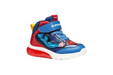 Geox Sneaker Ciberdron Superman - blau/rot Kleinkinder Jungen