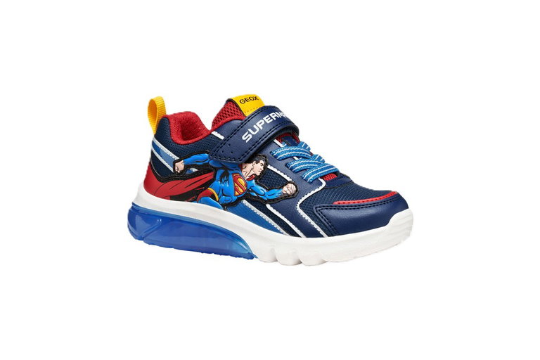 Geox Sneaker Ciberdron Superman - dunkelblau/rot/weiss Jungen