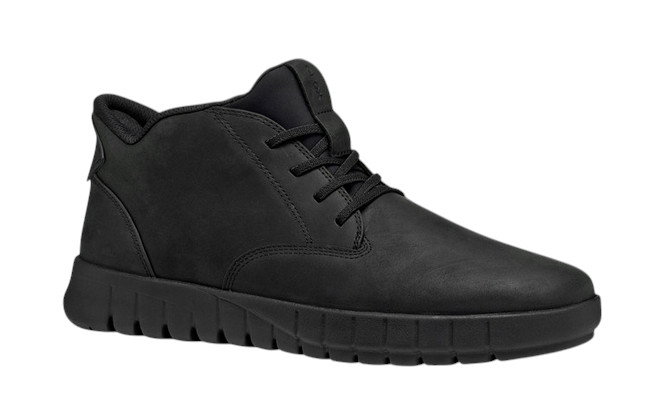 Geox Sneaker Flextride Plus Mid (Leder) schwarz Herren