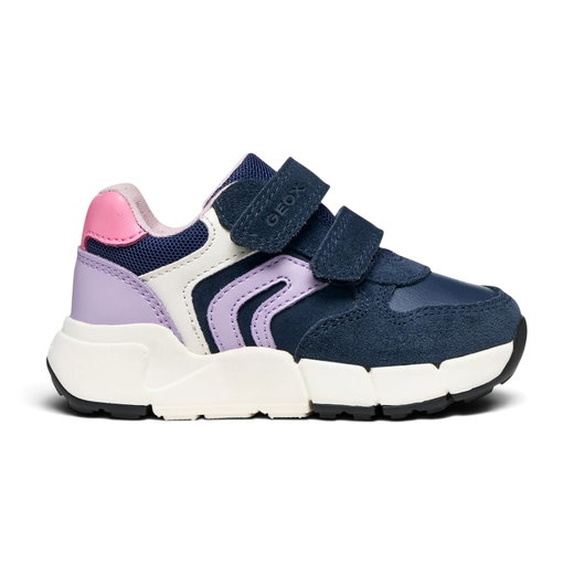Geox Sneaker Flexyper Mini navyblau/lila Kleinkinder Mädchen
