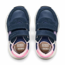 Geox Sneaker Flexyper Mini navyblau/lila Kleinkinder Mädchen