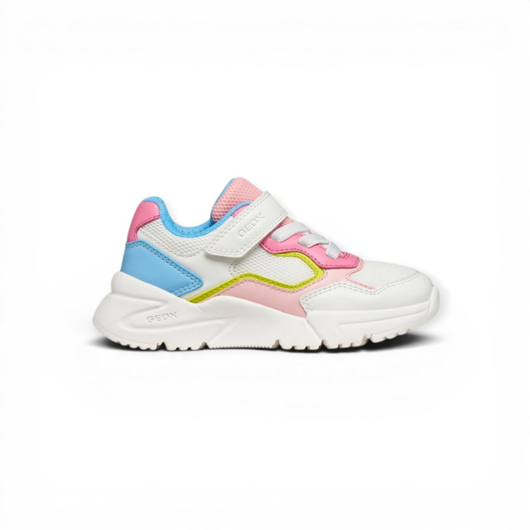 Geox Sneaker Loftus weiss/rosa/blau Mädchen