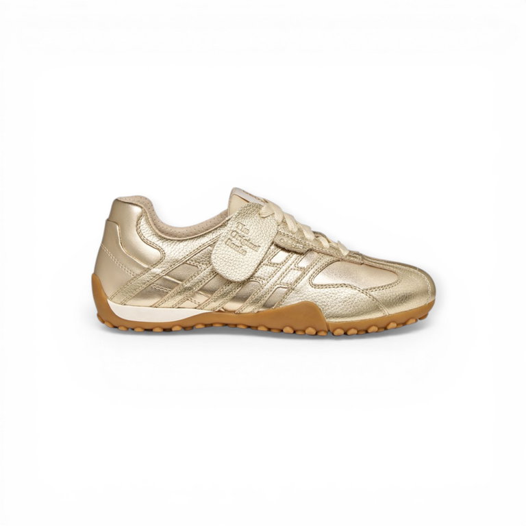 Geox Sneaker Snake Original metaliczny złoty damski