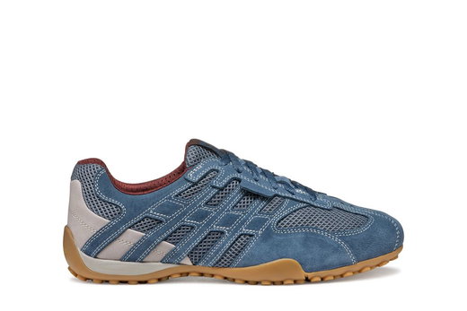 Geox Sneaker Snake Original A (Veloursleder/Synthetik) 2026 blau/grau Herren