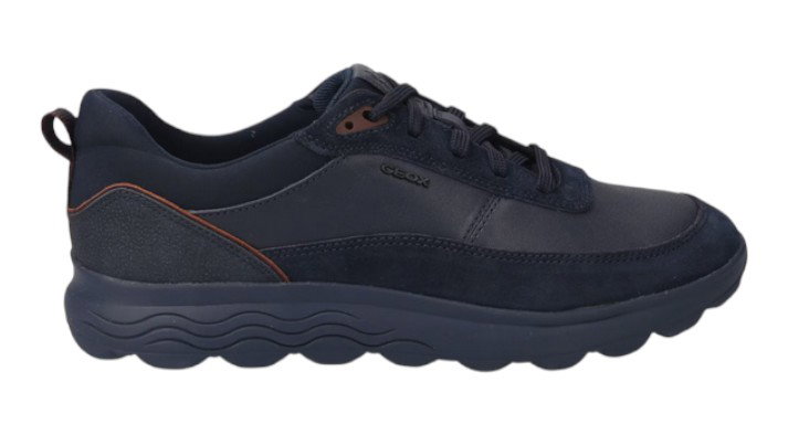 Geox Sneaker Spherica E (Nappaleder/Veloursleder) navyblau Herren