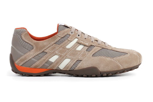 Geox Sneaker Męski Snake (Skóra zamszowa/tekstylia) beżowy Herren