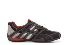 Geox Sneaker Uomo Snake (Veloursleder/Textil) dunkelgrau Herren