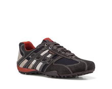 Geox Sneaker Uomo Snake (Veloursleder/Textil) dunkelgrau Herren