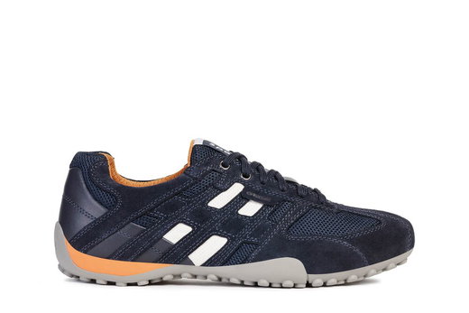 Geox Sneaker Męski Snake (Skóra zamszowa/tekstylia) granatowy Herren