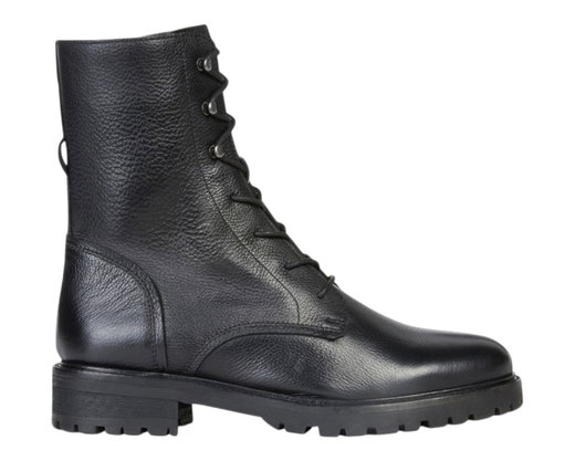 Geox Stiefel Hoara Leder schwarz Damen