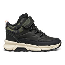 Geox Winterschuhe Flexyper Plus B ABX G (Leder/Textil, wasserdicht) dunkelgrün Jungen