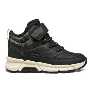 Geox Winterschuhe Flexyper Plus B ABX G (Leder/Textil, wasserdicht) dunkelgrün Jungen