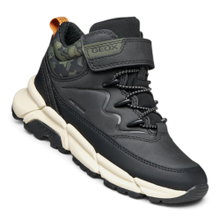 Geox Winterschuhe Flexyper Plus B ABX G (Leder/Textil, wasserdicht) dunkelgrün Jungen