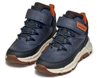 Geox winter shoes Flexyper Plus B ABX G (synthetic/textile, waterproof) dark blue boys