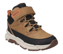 Geox buty zimowe Flexyper Plus B ABX G (syntetyk/tekstylia, wodoodporne) brązowo/czarne dziecięce/chłopięce