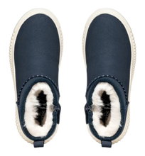Geox Stiefelette Laquinny A (Veloursleder, warmes Innenfutter) navyblau Mädchen