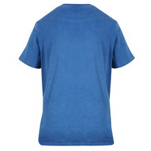 Gola Freizeit-Tshirt Logo Print Washed (Baumwolle) blau Herren