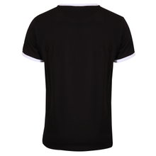 Gola Freizeit-Tshirt Logo Taped Ringer (100% Baumwolle) schwarz Herren