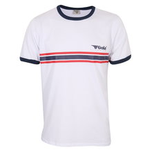 Gola Freizeit-Tshirt Stripe Logo (100% Baumwolle) weiss Herren