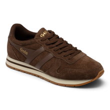 Gola Daytona Suede Leather Sneakers Dark Brown Men