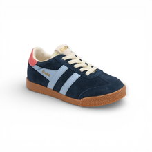 Gola Sneaker Elan 2026 (Wildleder, Schnürverschluss) navyblau/airblau/coral Kinder