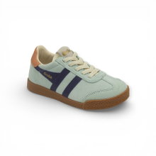 Gola Sneaker Elan 2026 (Wildleder, Schnürverschluss) hellgrün/plum/terracotta Kinder