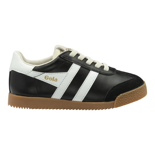 Gola Sneaker Elan 2026 (Wildleder, Schnürverschluss) schwarz/weiss Kinder