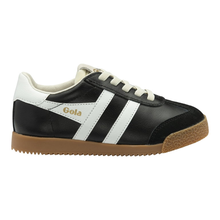 Gola Sneaker Elan 2026 (Wildleder, Schnürverschluss) schwarz/weiss Kinder