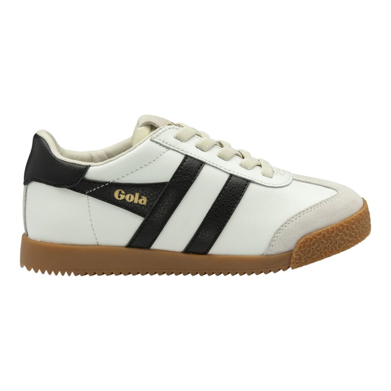 Gola Sneaker Elan 2026 (Wildleder, Schnürverschluss) weiss/schwarz Kinder