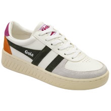 Gola Sneaker Grandslam Trident 2026 weiss/khaki/fuchsia Damen