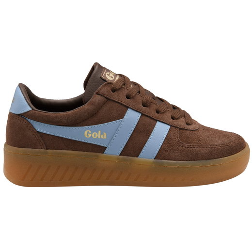 Gola Grandslam Suede Sneakers 2026 dark brown/light blue ladies