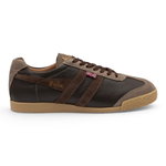 Gola Harrier Harrow Sneakers - Made in England - dark brown/beige men's