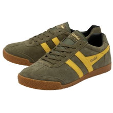 Sneaker Gola Harrier zamszowo-skórzany khaki/żółty męski