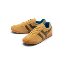 Gola Sneaker Harrier Suede-Leder 2026 mustardgelb/braun/blau Herren