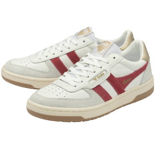 Gola Sneaker Hawk weiss/rot/gold Damen