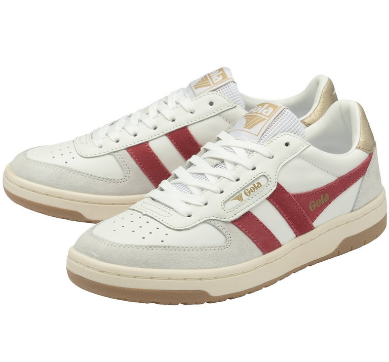 Gola Sneaker Hawk weiss/rot/gold Damen